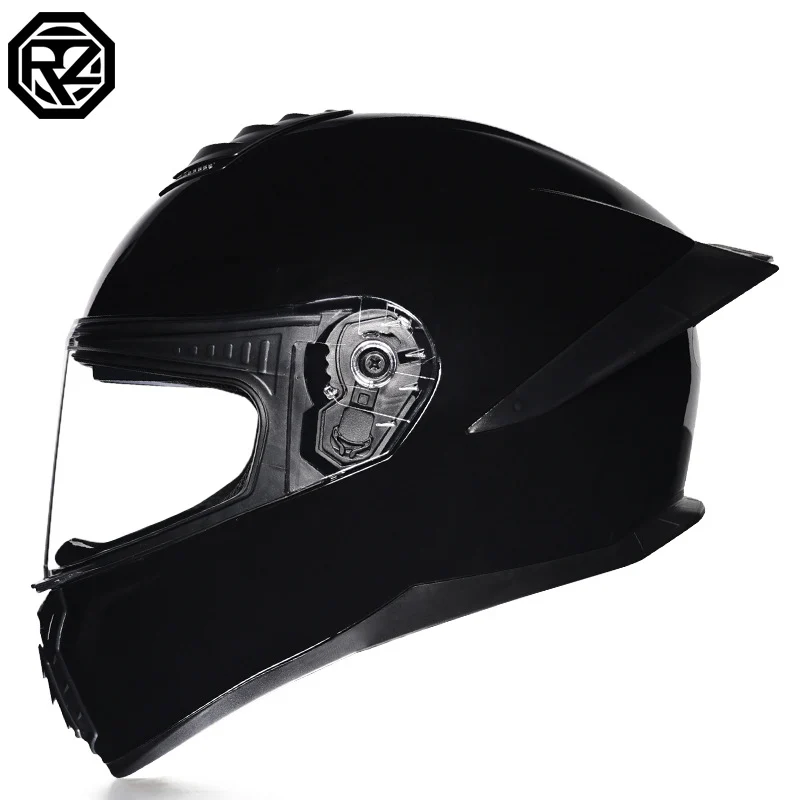 Orz3C Certified Motorcycle Helmet Men's and Women's Dual-Lens Full-Face Helmet Summer Personalized Tail Bluetooth Semi-Full Coverage