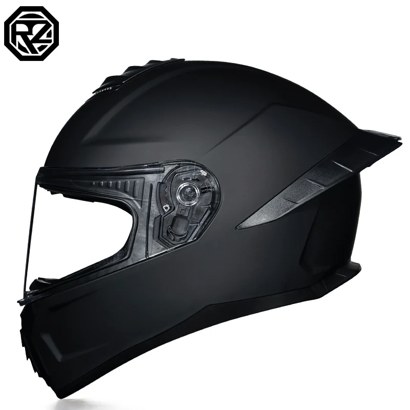 Orz3C Certified Motorcycle Helmet Men's and Women's Dual-Lens Full-Face Helmet Summer Personalized Tail Bluetooth Semi-Full Coverage