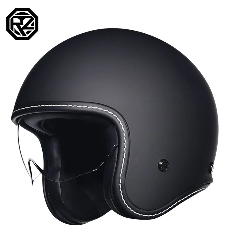 Orz Retro Helmet for Men and Women 3C Certified Motorcycle Half Helmet for Girls Winter Universal Four-Season Electric Motorcycle