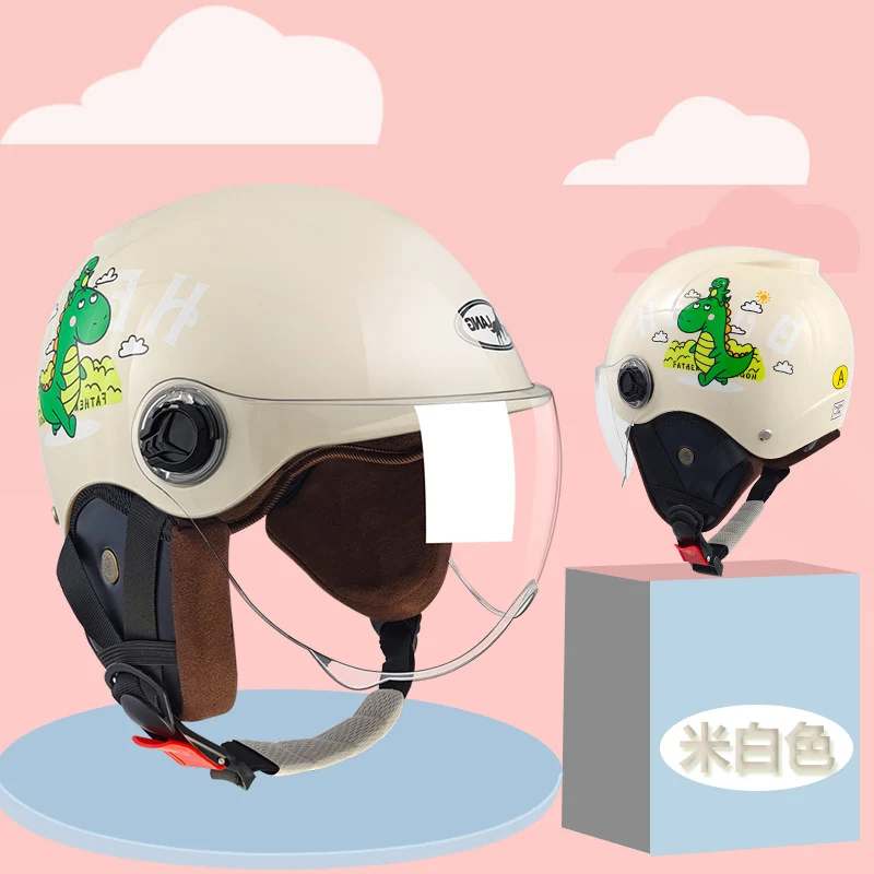 New National Standard 3c certified children's helmet boy baby girl electric car Children's helmet Four Seasons Universal half helmet