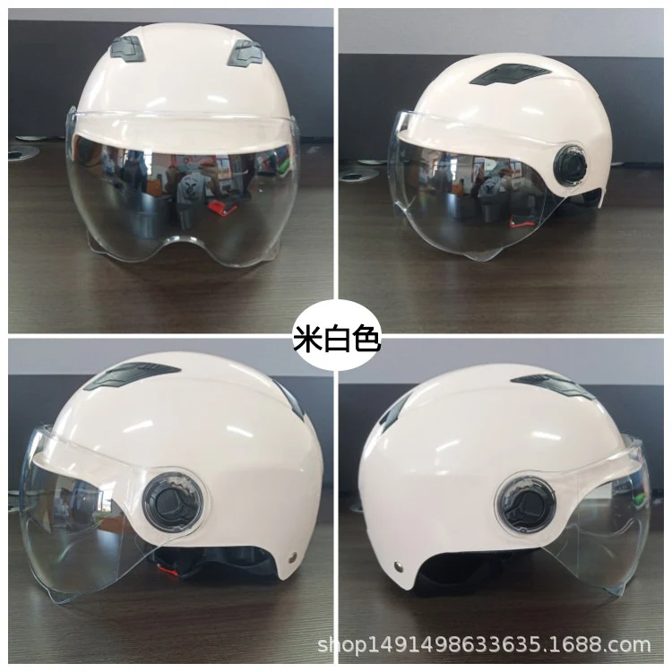 Diwolf wholesale 3C certification men's and women's battery car summer riding sunscreen four seasons with half helmet electric car helmet