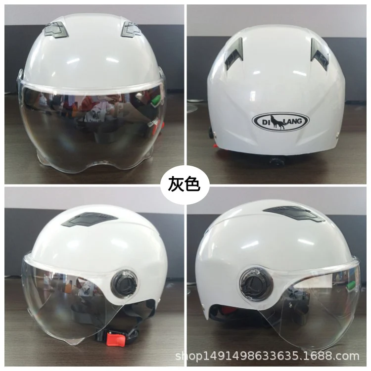Diwolf wholesale 3C certification men's and women's battery car summer riding sunscreen four seasons with half helmet electric car helmet