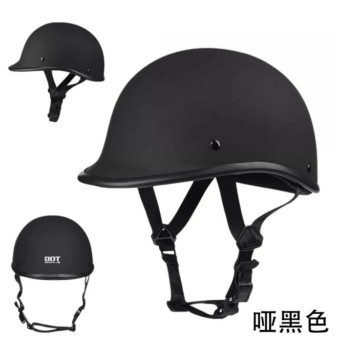Safety certification car helmet spring retro motorcycle half helmet men and women motorcycle helmet scoop helmet LUOK