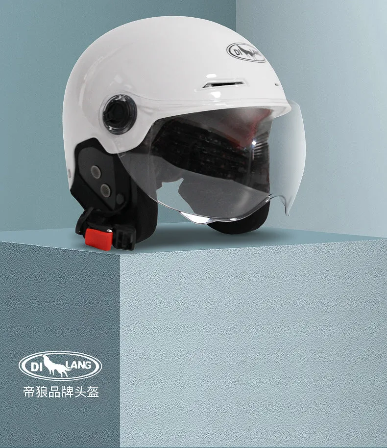 3C certification ear protection electric car helmet men and women summer sunscreen electric car helmet light half helmet manufacturers wholesale