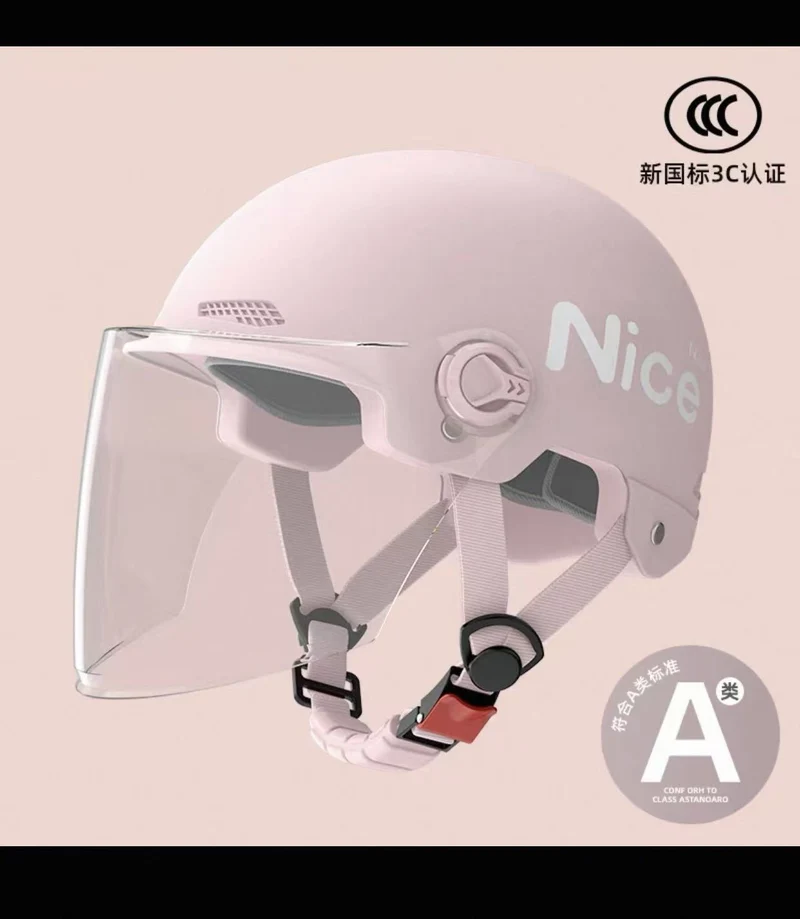New National Standard 3C Certified Electric Vehicle Helmet for Men and Women, Summer Sun Protection Motorcycle Safety Helmet, Lightweight Half Helmet, Now Available from the Manufacturer