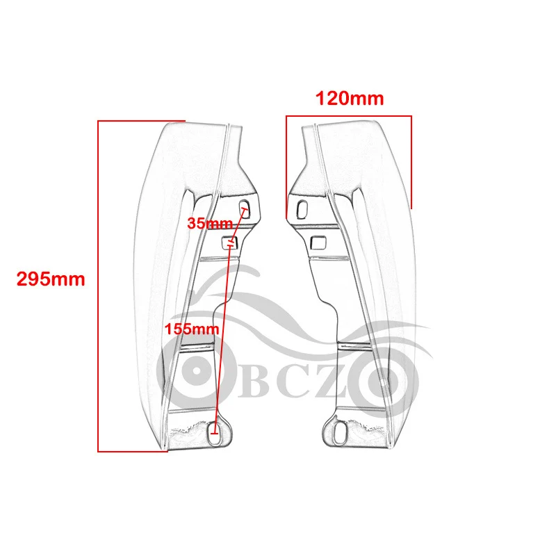 Suitable for Harley Glide Modified Heat Shield Motorcycle Heat Shield Guide Shield 09-16 Fittings Fairing