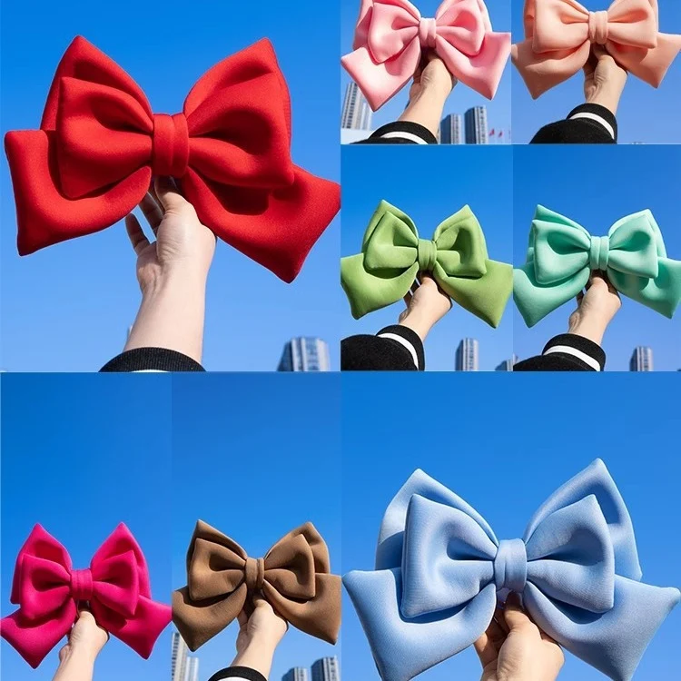 Motorcycle helmet decorations bow electric car battery car full helmet decorative accessories net red accessories women wholesale