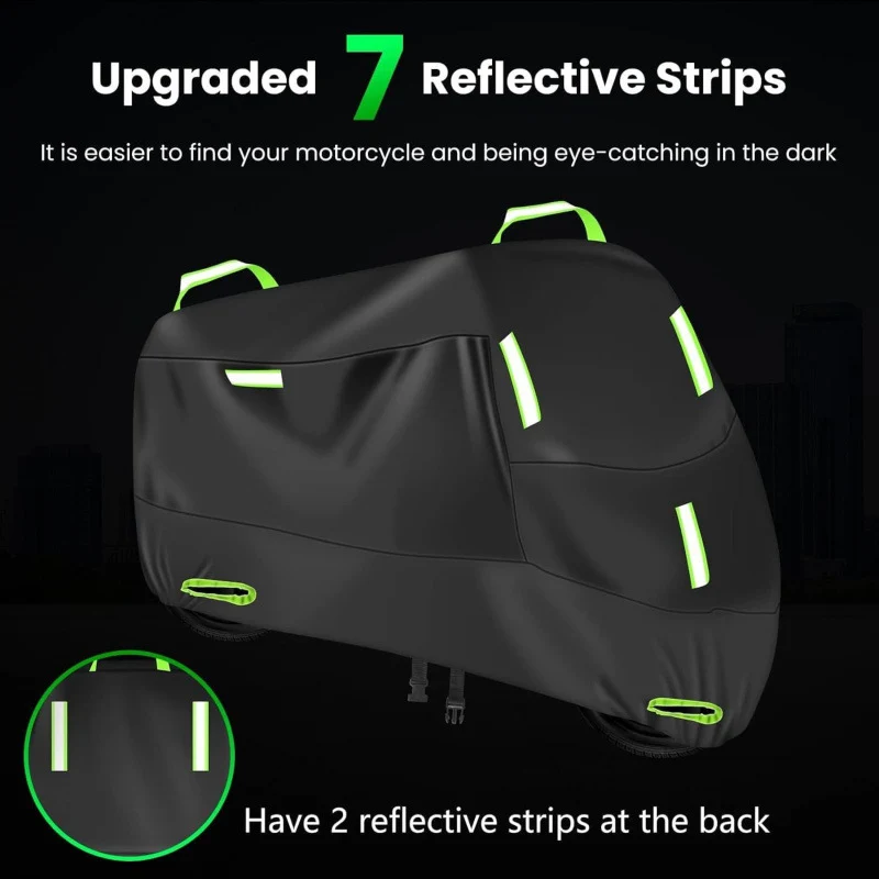 Motorcycle cover rainproof sunscreen 210D car jacket cover thickened Oxford cloth dust cover built-in anti-theft buckle car jacket cover