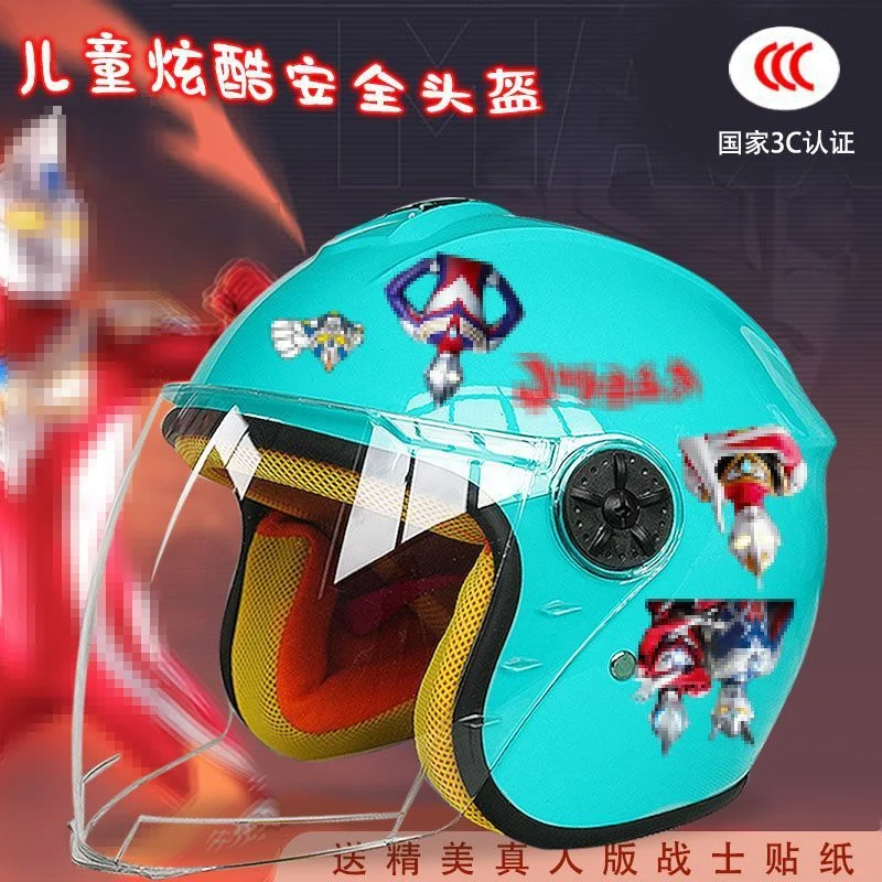 Autumn and winter children's electric car helmet warm anti-fog four seasons full helmet motorcycle cartoon 3C certification male safety helmet