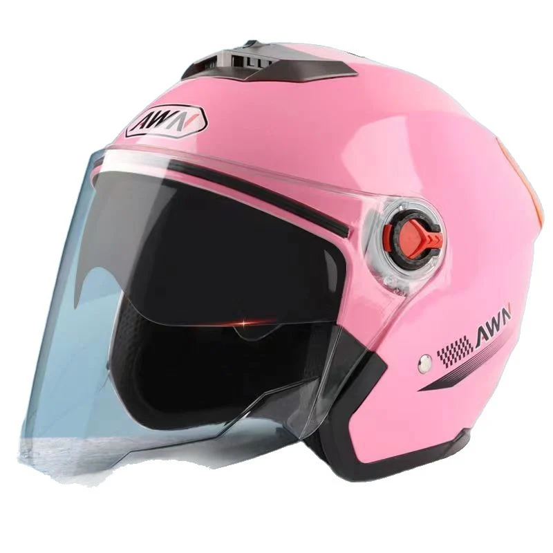 ABS material helmet HD anti-fog helmet motorcycle helmet men and women electric car helmet thickened warm cap