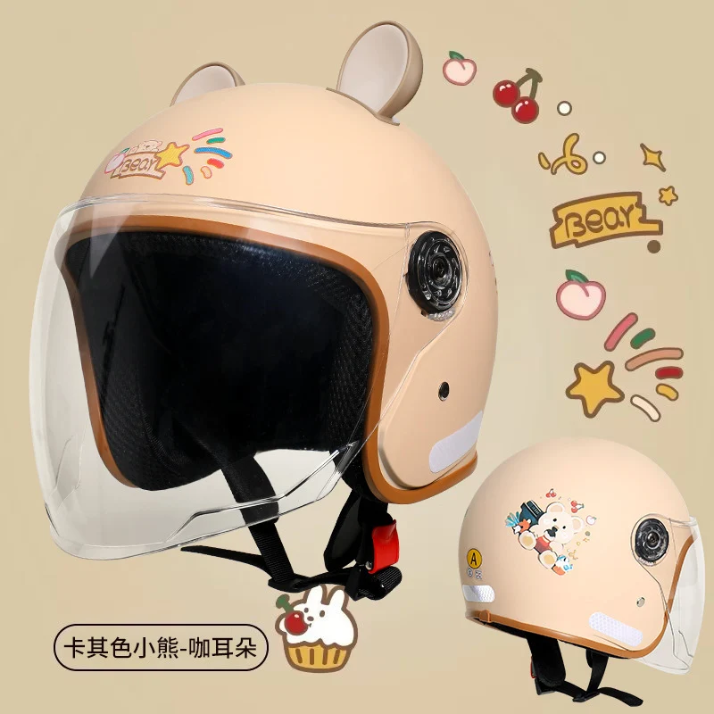 helmet 3c certification electric car men and women four seasons universal battery motorcycle safety helmet winter warm half helmet