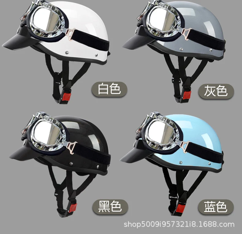 Factory Outlet GB 3C Harley Retro Half Helmet Lightweight Summer Electric Vehicle Helmet Safety Helmet Unisex