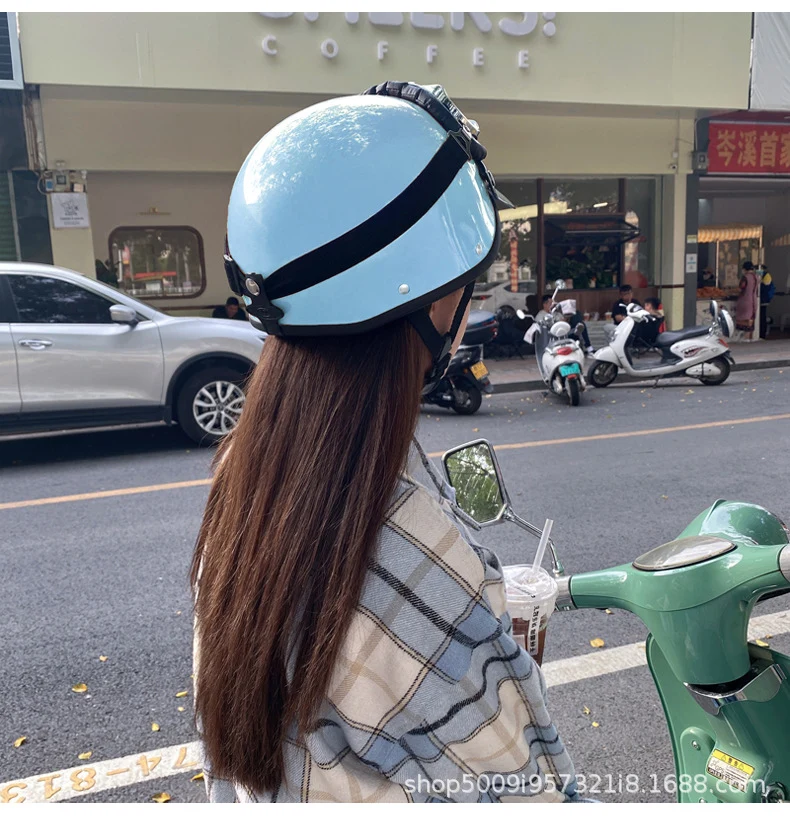 Factory Outlet GB 3C Harley Retro Half Helmet Lightweight Summer Electric Vehicle Helmet Safety Helmet Unisex