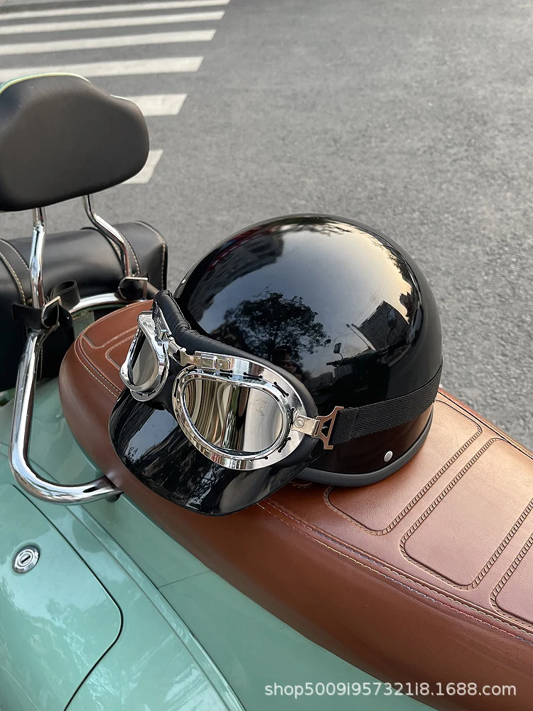 Factory Outlet GB 3C Harley Retro Half Helmet Lightweight Summer Electric Vehicle Helmet Safety Helmet Unisex