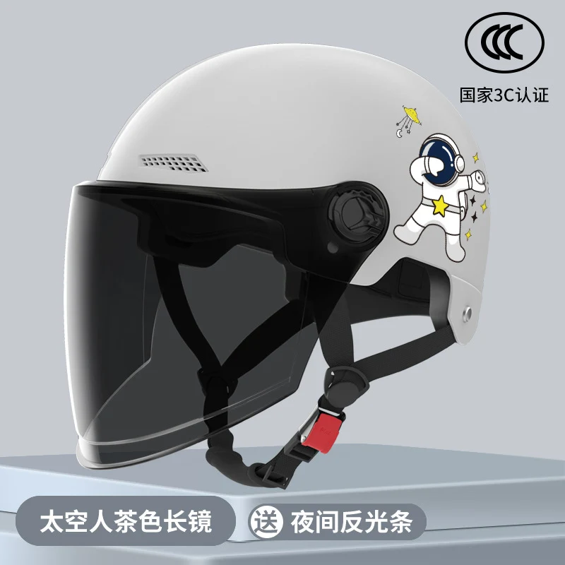 New National Standard Electric Battery Car Helmet for Men and Women Summer Sun Protection Motorcycle Half Helmet Four-Season Universal Safety Helmet New