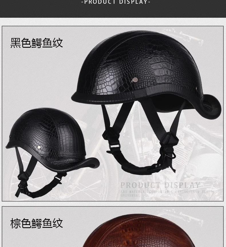 New National Standard 3C Retro Flip-Up Helmet for Women, Motorcycle Half-Helmet for Men, Electric Scooter Helmet, Cruiser Helmet for Riding
