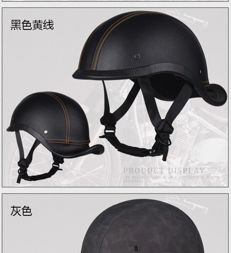 New National Standard 3C Retro Flip-Up Helmet for Women, Motorcycle Half-Helmet for Men, Electric Scooter Helmet, Cruiser Helmet for Riding