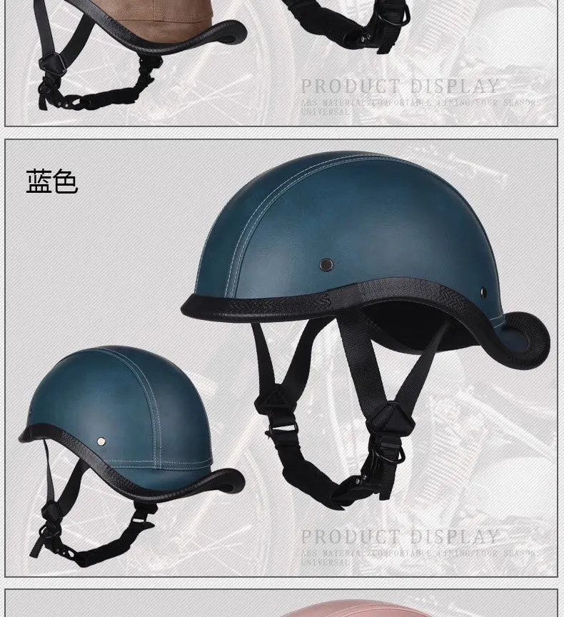 New National Standard 3C Retro Flip-Up Helmet for Women, Motorcycle Half-Helmet for Men, Electric Scooter Helmet, Cruiser Helmet for Riding