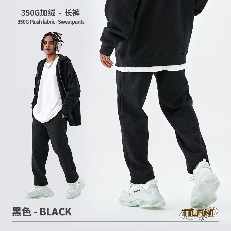 Tilani Men's Sweatshirt Cross-Border Casual Sports Suit Fashionable Pure Color Sweatshirt for Men and Women Simple Zipper Hoodie