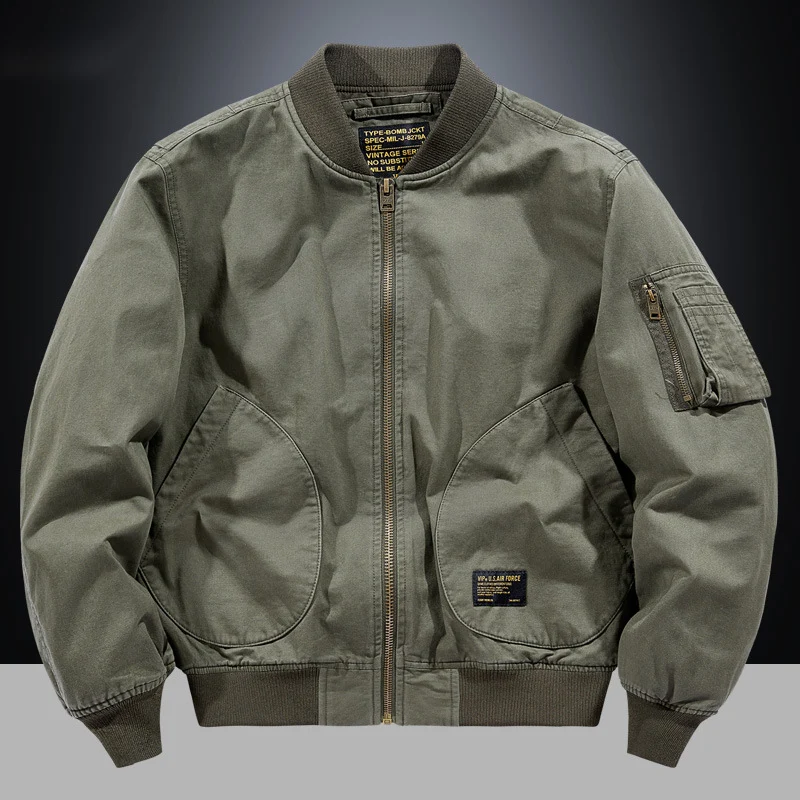 American Retro New Baseball Uniform Jacket Men's Autumn and Winter Bomber Jacket Men's Casual Workwear Top Men's Style