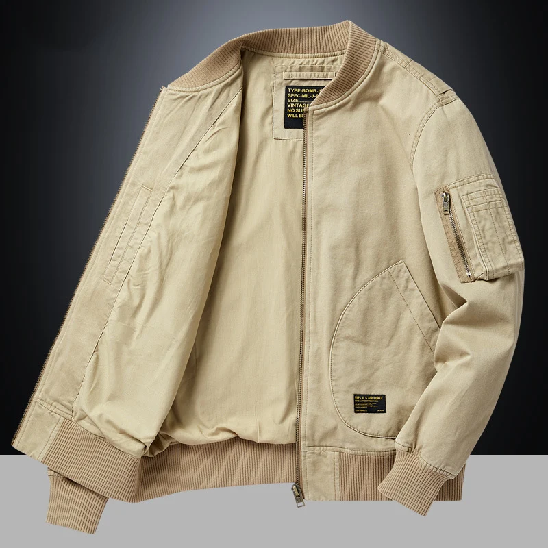 American Retro New Baseball Uniform Jacket Men's Autumn and Winter Bomber Jacket Men's Casual Workwear Top Men's Style