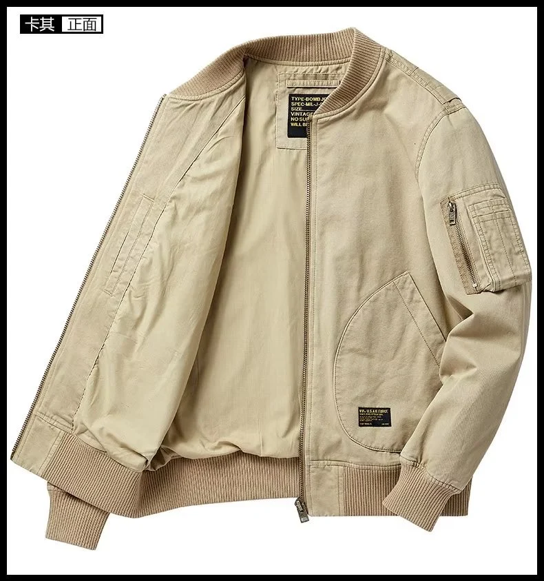 American Retro New Baseball Uniform Jacket Men's Autumn and Winter Bomber Jacket Men's Casual Workwear Top Men's Style