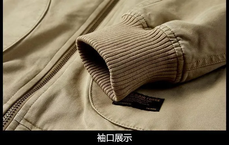 American Retro New Baseball Uniform Jacket Men's Autumn and Winter Bomber Jacket Men's Casual Workwear Top Men's Style