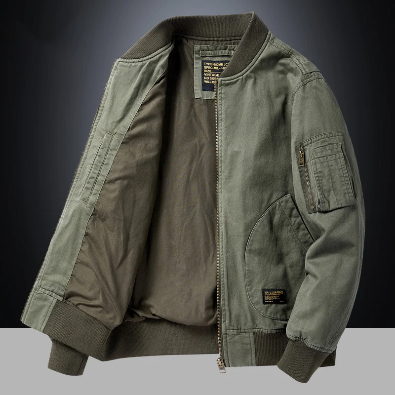 American Retro New Baseball Uniform Jacket Men's Autumn and Winter Bomber Jacket Men's Casual Workwear Top Men's Style