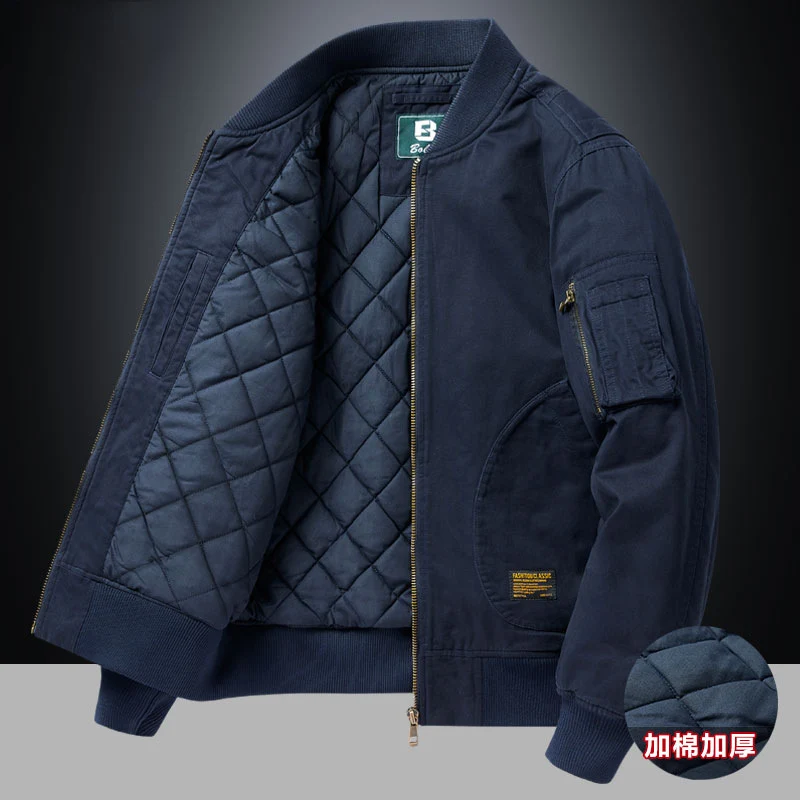 American Retro New Baseball Uniform Jacket Men's Autumn and Winter Bomber Jacket Men's Casual Workwear Top Men's Style