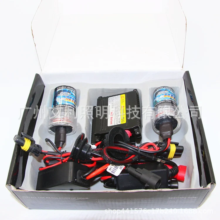 Cross-Border Hot-Selling Car Hid Xenon Lamps H1H3H4H7H119005Hid Set Hid Headlights Wholesale