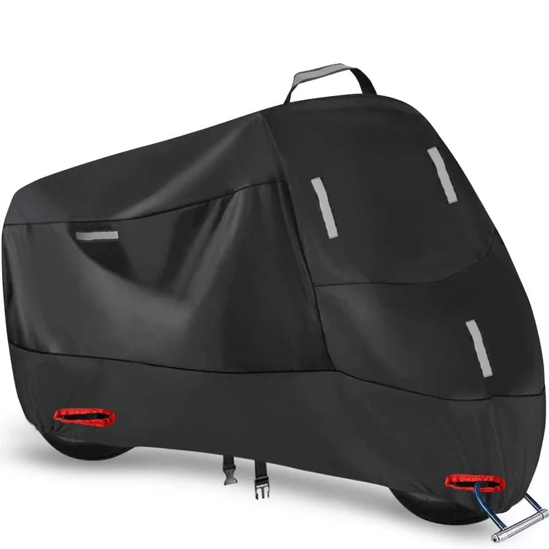 Cross-border 210D motorcycle dust cover Amazon rain-proof sun-proof snow-proof dust-proof reflective strip bicycle