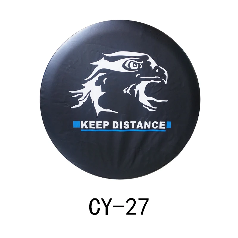 Source factory car tire protective cover tire cover spare tire cover protective cover thickened tire cover all black tire cover