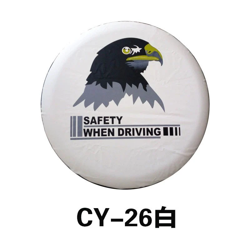 Source factory car tire protective cover tire cover spare tire cover protective cover thickened tire cover all black tire cover