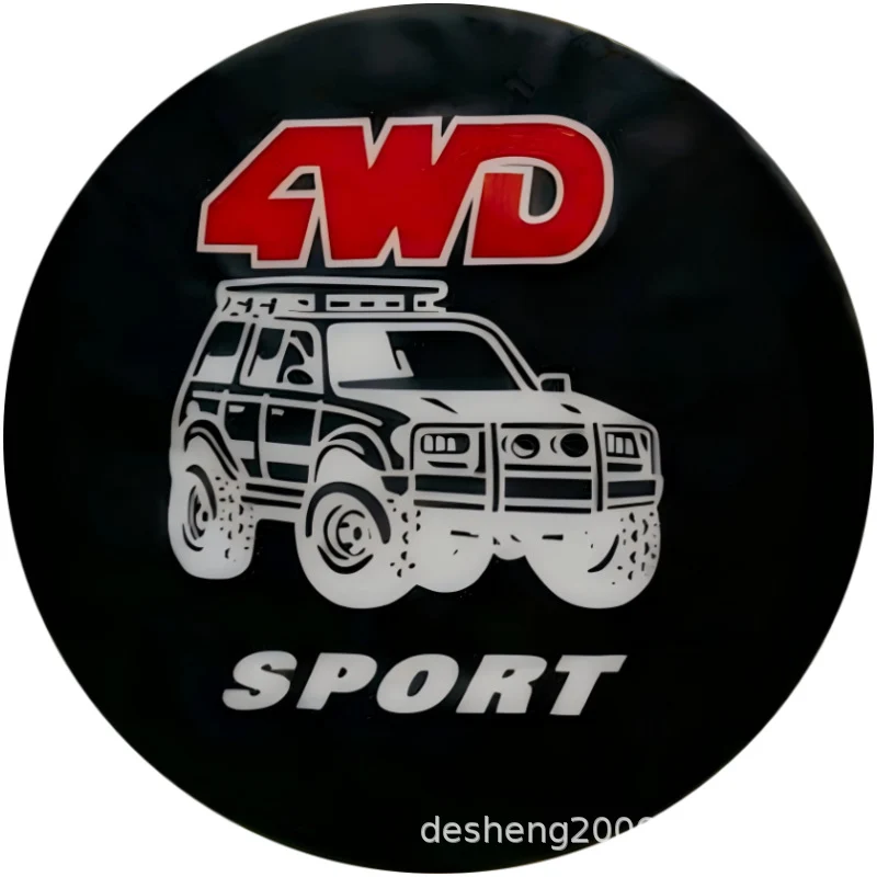 Source factory car tire protective cover tire cover spare tire cover protective cover thickened tire cover all black tire cover