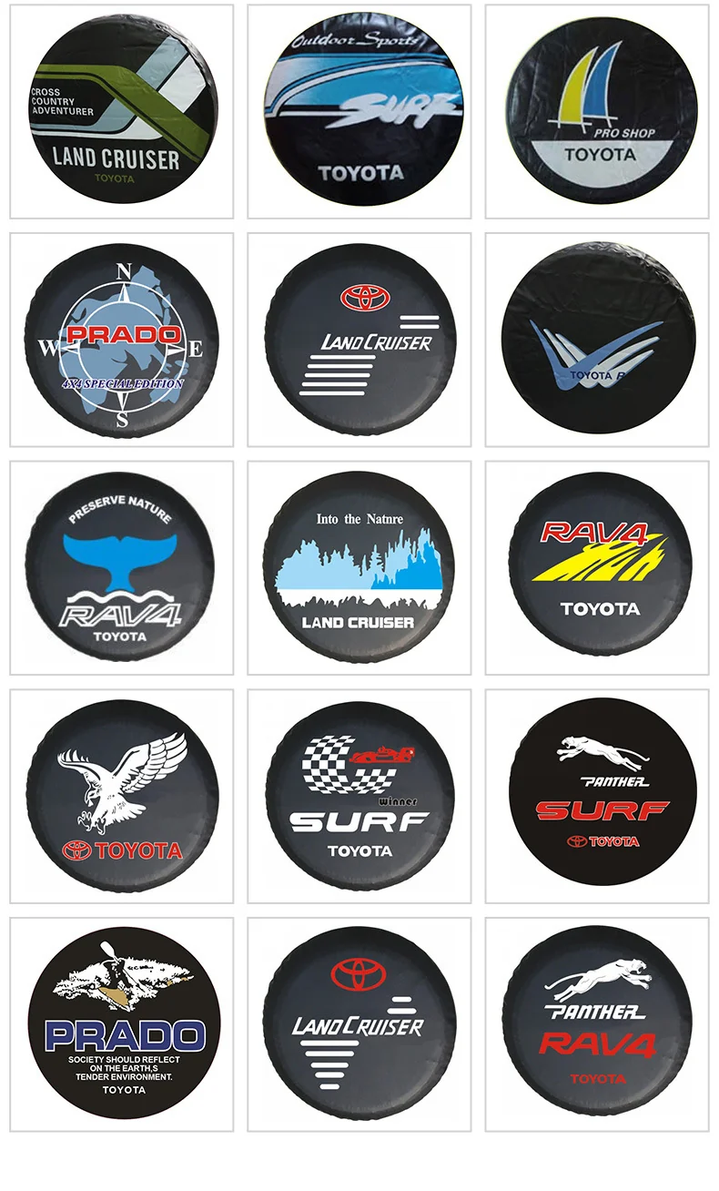 Source factory car tire protective cover tire cover spare tire cover protective cover thickened tire cover all black tire cover