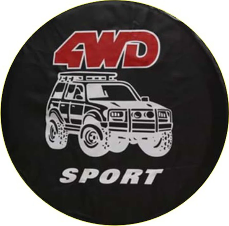 Source factory car tire protective cover tire cover spare tire cover protective cover thickened tire cover all black tire cover
