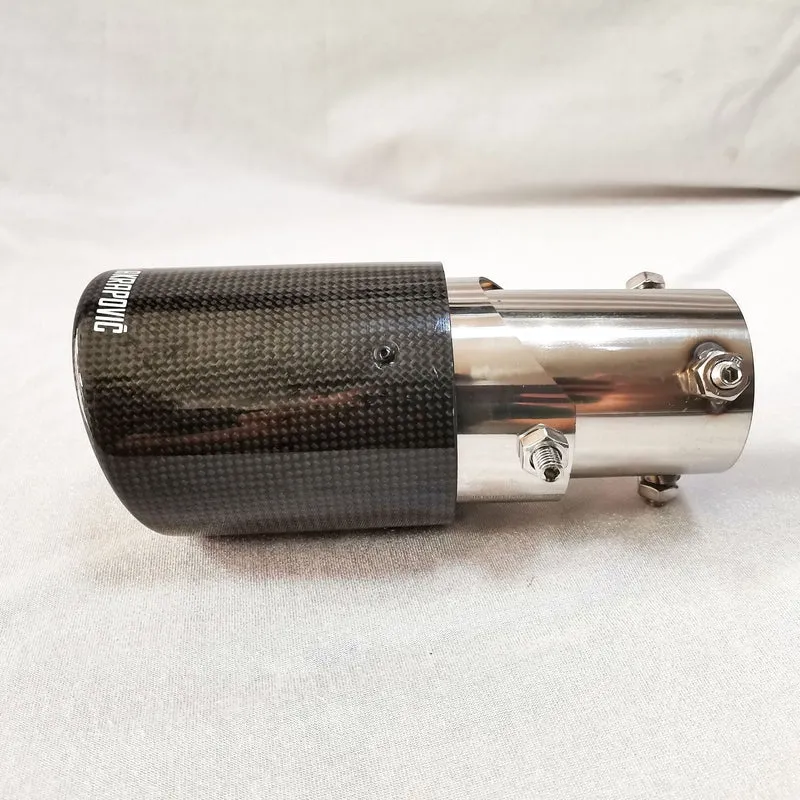 Carbon Fiber Tail Throat Car Exhaust Tail Pipe Lower Bend Multi-Directional Adjustable Curved Tail Throat Scorpio Ak Standard Tail Pipe