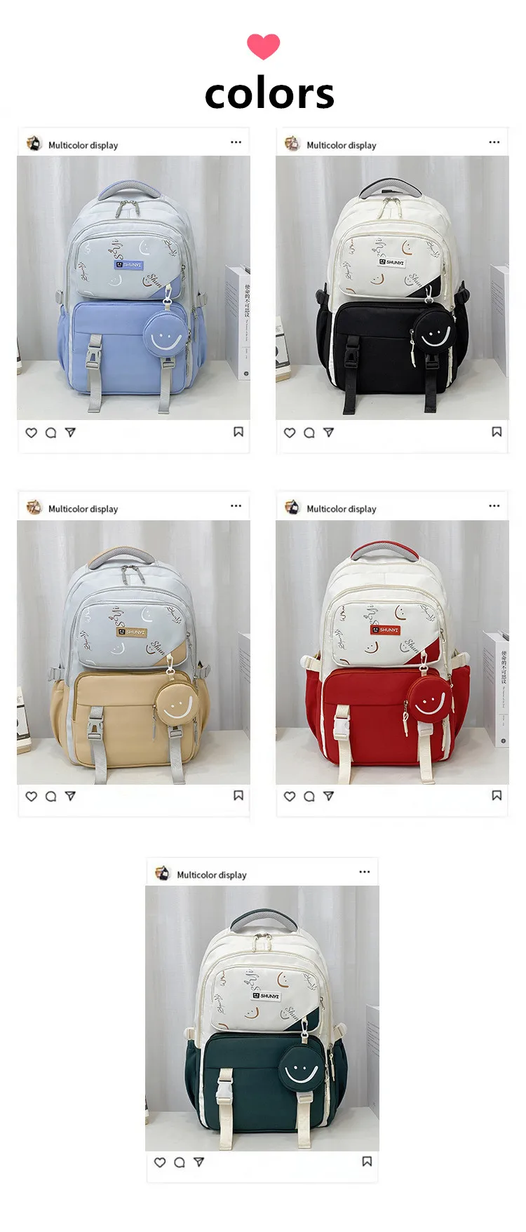 Middle School Student School Backpack School Bags Girls Kids Schoolbag Primary School Backpack Travel Student Book Bag mochilas