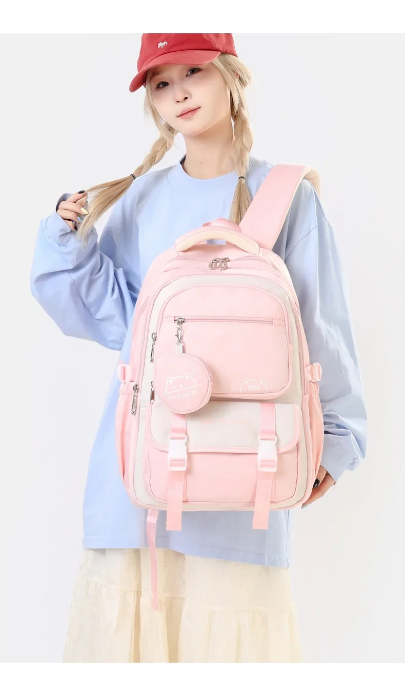 Children School Backpack Trolley Bag with Wheels Students Backpack Book Bag Rolling School bag for Girls Kids Wheeled Backpack