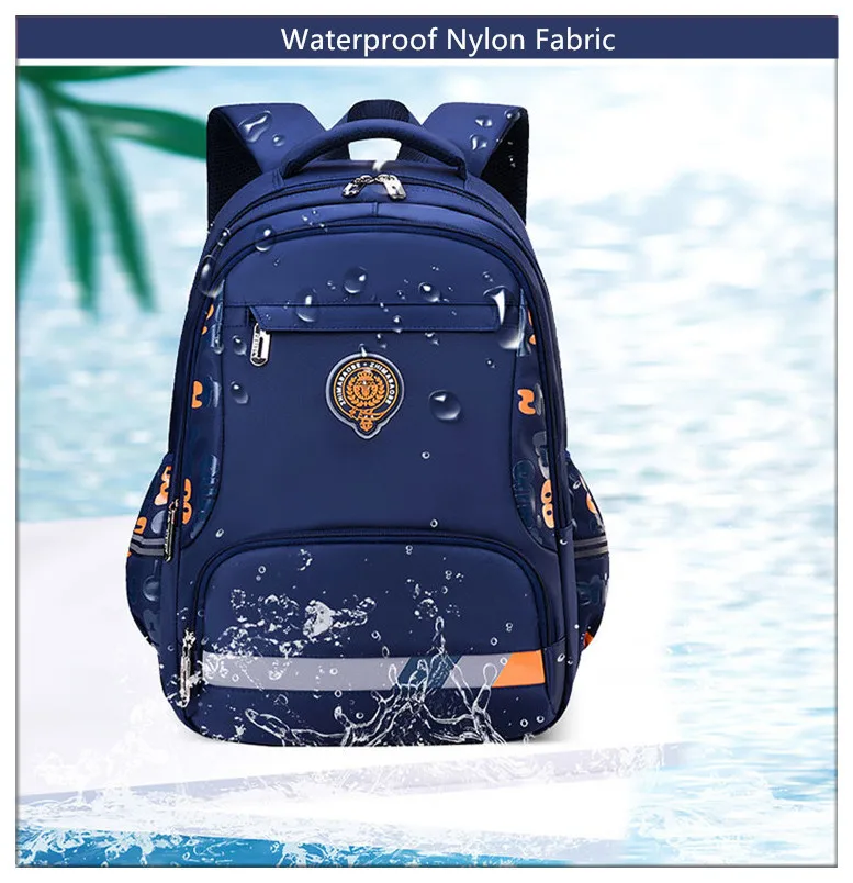 primary child school backpacks boys bookbag student luminous backpack large waterproof backpack for school teen boy schoolbag