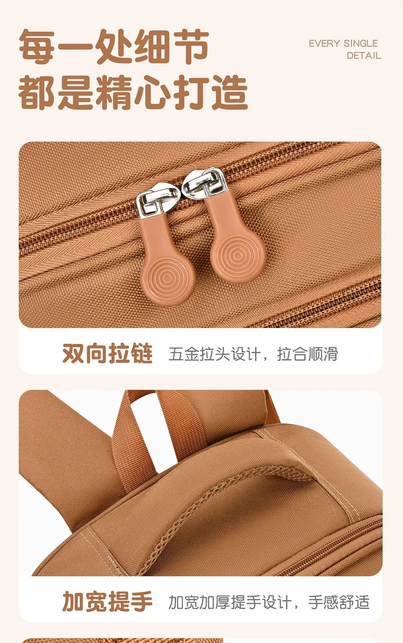 Capybara Rolling School Backpack Children School Bag with Wheels Girls Boys Trolley Schoolbag Rolling Wheeled Backpacks