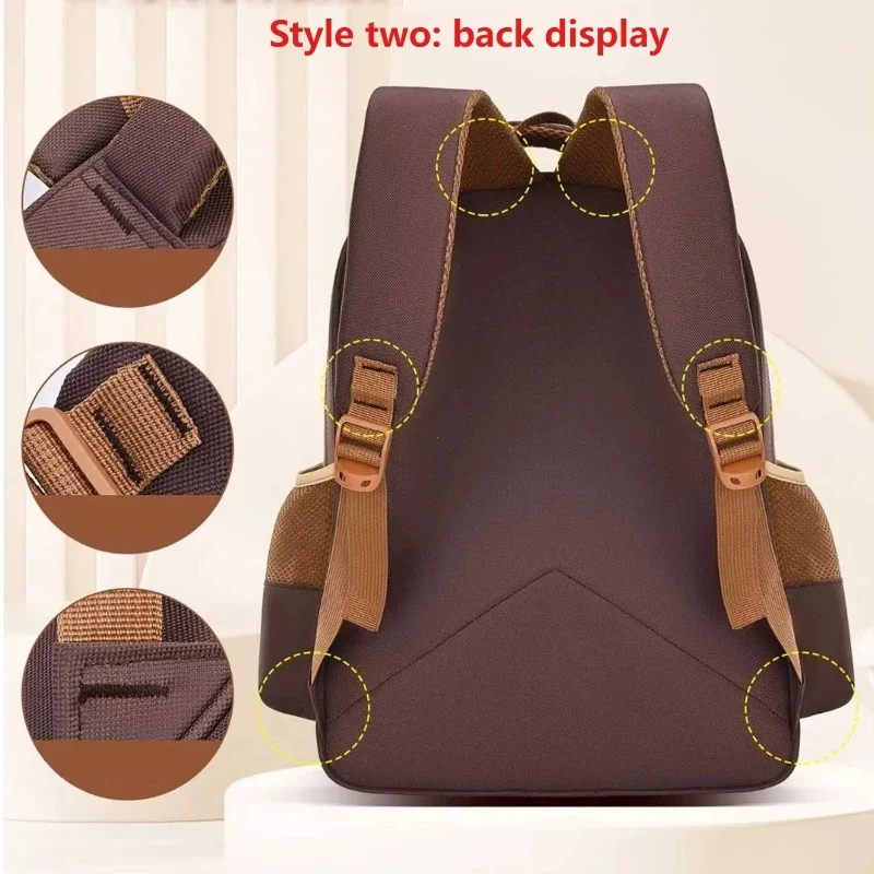 Capybara Children Backpack Waterproof Student Schoolbag Large Capacity Alleviate Burden School Bag Orthopedic Backpack Book Bag