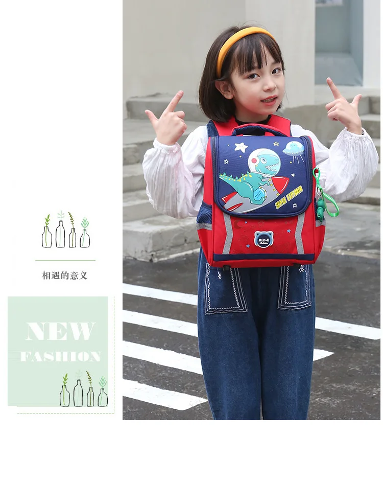 Waterproof Children Primary School Bags Cute Unicorn Rainbow Backpacks Kids Cartoon Animal Dinasour Shcoolbags for Kindergarten