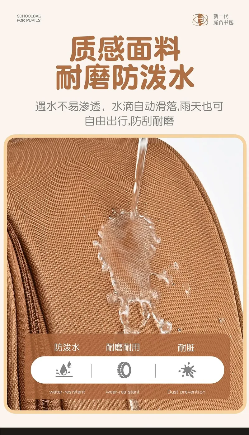 Capybara Children Cartoon School Backpack with Wheels Students Bags for Girls Boys Trolley Schoolbag Rolling Wheeled Backpacks
