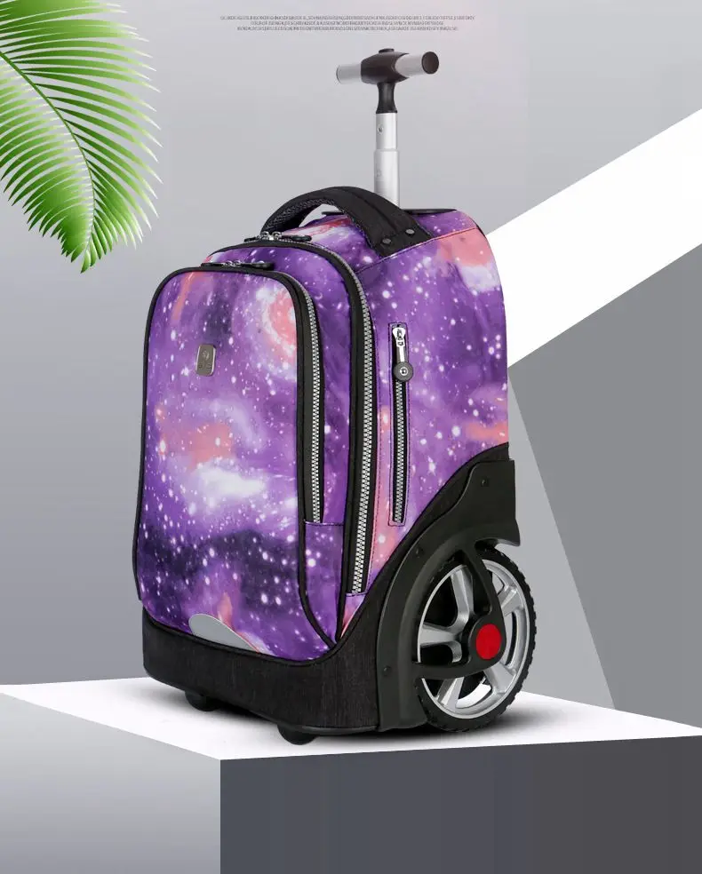School Bag for girls with wheels Travel Rolling backpack Bags for teenagers travel trolley bag Children wheeled backpack bags