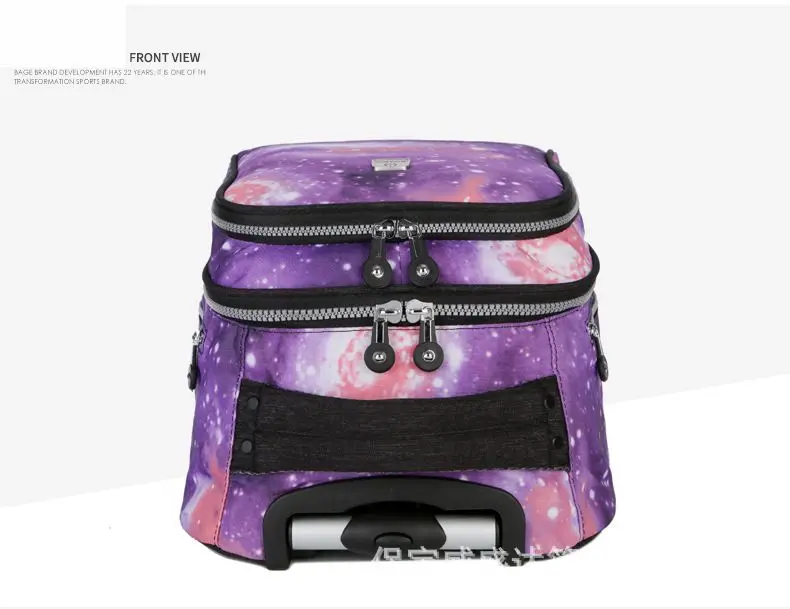 School Bag for girls with wheels Travel Rolling backpack Bags for teenagers travel trolley bag Children wheeled backpack bags