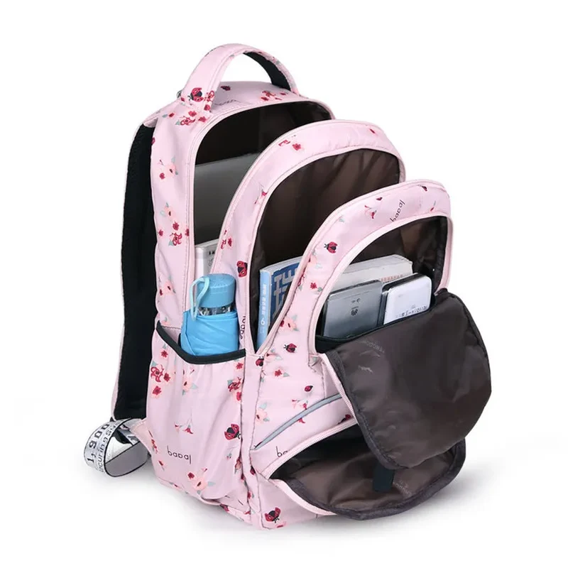 Cherry blossoms elementary school backpack for girls black pink floral bookbag fashion school bags for girls cute flower bookbag