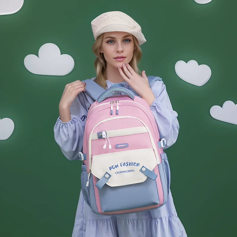 Schoolbags for Primary School Girls 1 to 3 Grade Junior High School Students High-Looking Large Capacity Backpacks