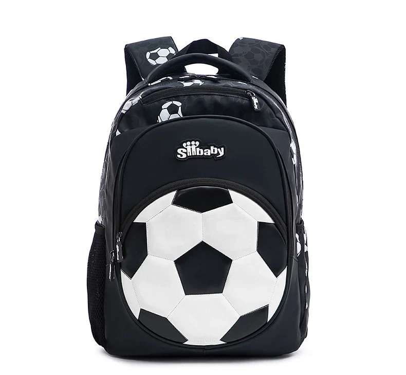 New 3D Cute Orthopedic School Bag For Boys Cartoon Football Backpack Kids Children High Capacity Waterproof 1-3 Grade Schoolbag