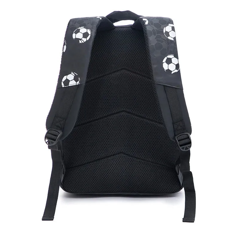 New 3D Cute Orthopedic School Bag For Boys Cartoon Football Backpack Kids Children High Capacity Waterproof 1-3 Grade Schoolbag